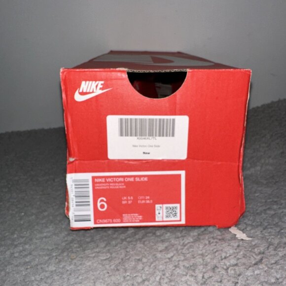 *NEW* Men NIKE VICTORI ONE SLIDES UNIVERSITY RED  Size 6 - Picture 7 of 11
